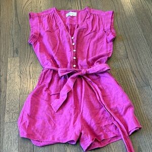 Dear John Fuchsia Romper